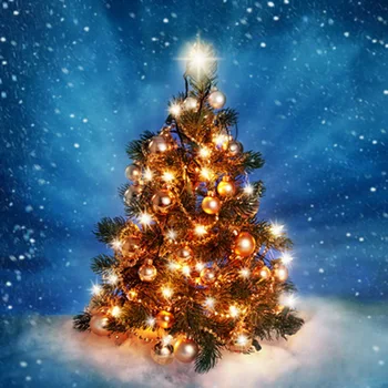 Bright Xmas Pine Tree with Gold Ball Bell Blue Light Sky Christmas Photography Backdrops fondos para la foto de estudio 5'*6.5'
Bright Xmas Pine Tree with Gold Ball Bell Blue Light Sky Christmas Photography Backdrops fondos para la foto de estudio 5'*6.5'