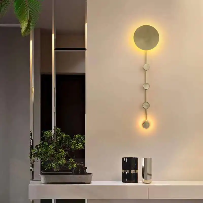 Modern Copper Living room Wall Sconce 2 Led Warm light Bedroom Bedside Wall Lamp Home Wall Decoration Hotel room Wall Light 220V
Modern Copper Living room Wall Sconce 2 Led Warm light Bedroom Bedside Wall Lamp Home Wall Decoration Hotel room Wall Light 220V
