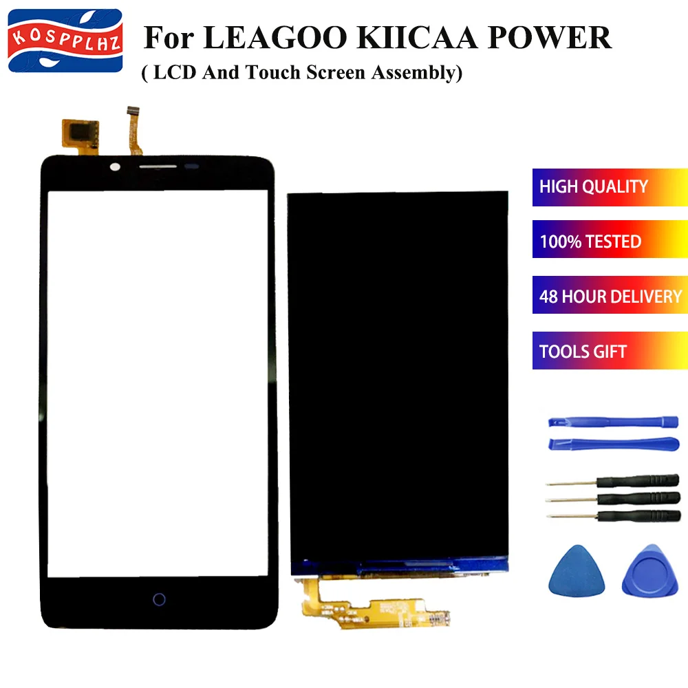 

For LEAGOO KIICAA POWER LCD Display+Touch Screen Digitizer Assembly For 5.0 inch LCD with touch Glass Panel Spare Parts+tools