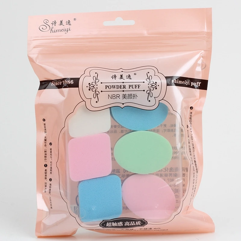 6pcs/bag Makeup sponge in a PVC bag Smooth loose Foundation Powder Cosmetics puff Make Up
6pcs/bag Makeup sponge in a PVC bag Smooth loose Foundation Powder Cosmetics puff Make Up