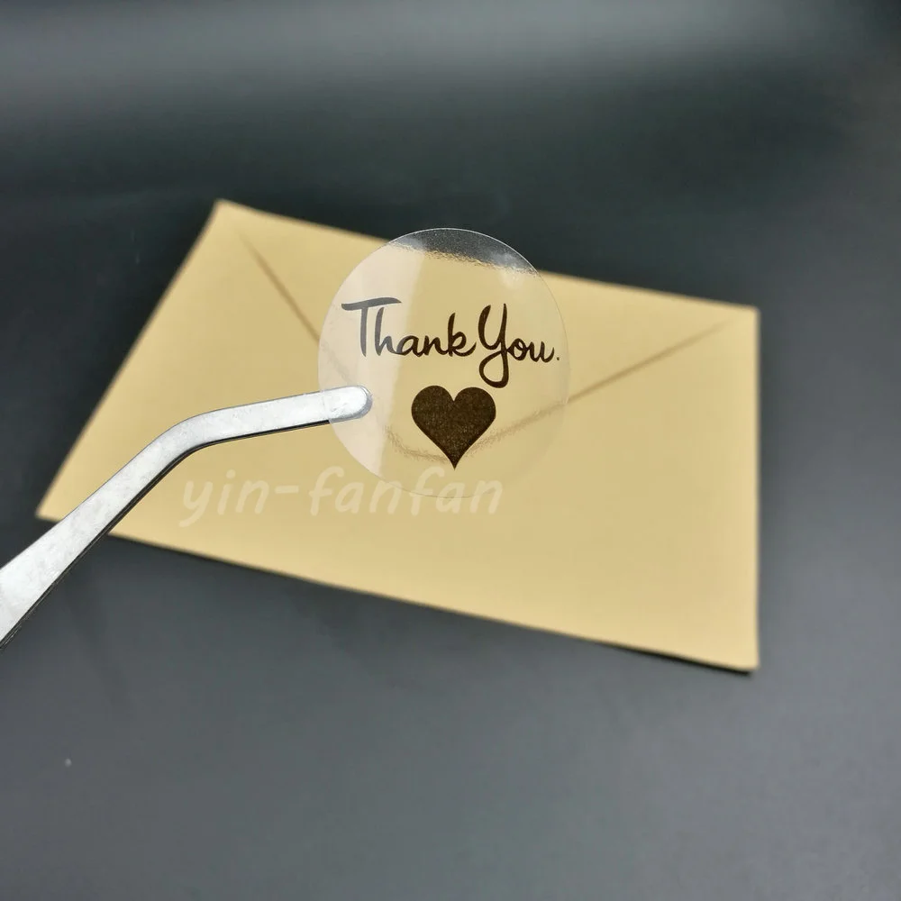 100pcs 30*30mm (1.18" x 1.18") Round Transparent Thank you With black love Heart wedding Sealing Sticker
100pcs 30*30mm (1.18" x 1.18") Round Transparent Thank you With black love Heart wedding Sealing Sticker