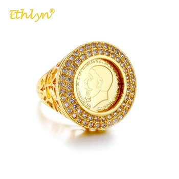 Ethlyn New Ring Women Luxury Gold Color King Avatar Round Crystal Ring Hollow Rings Vintage Big Ring Ladies Rings Wedding Party
Ethlyn New Ring Women Luxury Gold Color King Avatar Round Crystal Ring Hollow Rings Vintage Big Ring Ladies Rings Wedding Party