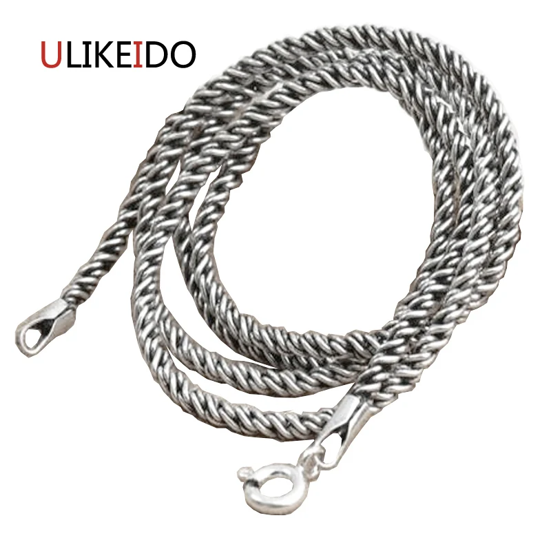 Pure 925 Sterling Silver Jewelry Pendant Necklaces Fashion Charms Rope Necklace For Men And Women Jewellry Gift 339 
Pure 925 Sterling Silver Jewelry Pendant Necklaces Fashion Charms Rope Necklace For Men And Women Jewellry Gift 339