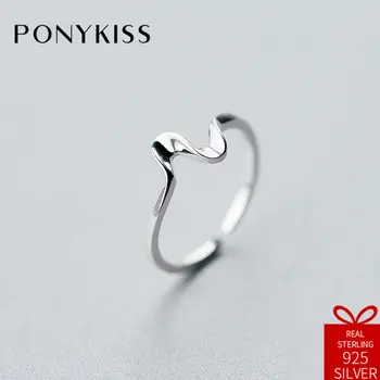 PONYKISS Romantic 100% 925 Sterling Silver Adjustable Opening Heart Beat Wave Ring Fine Jewelry Women Wedding Party Gift
PONYKISS Romantic 100% 925 Sterling Silver Adjustable Opening Heart Beat Wave Ring Fine Jewelry Women Wedding Party Gift