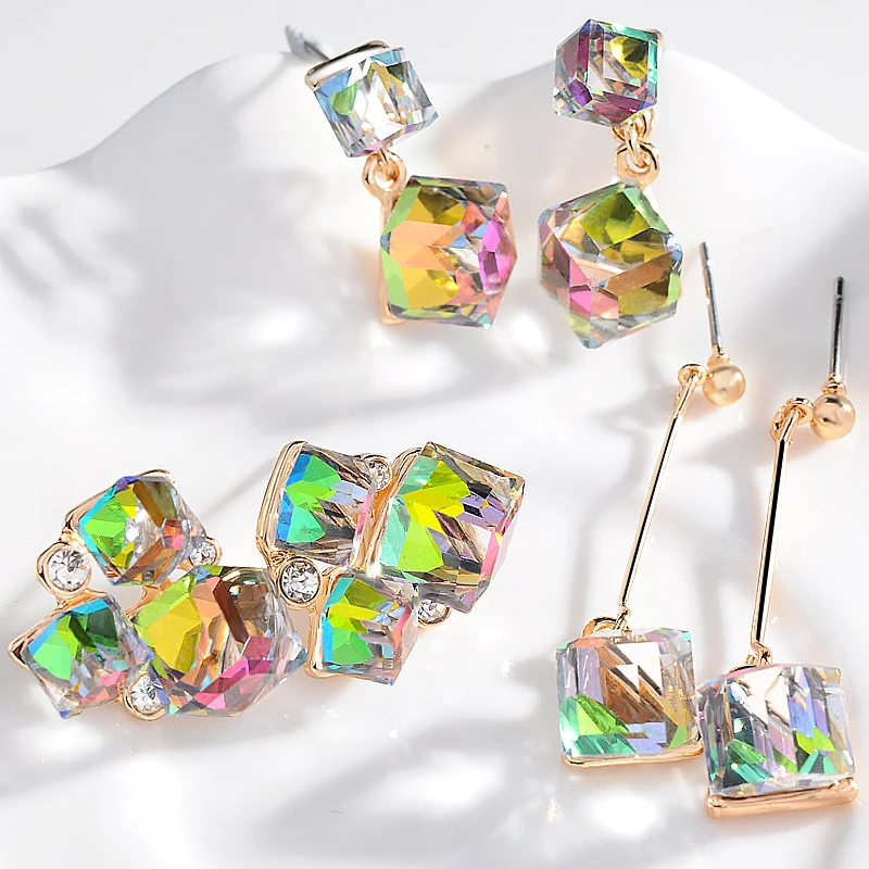 3P Fashion Geometric Cubic Zirconia Crystal Earrings for Women charm color Jewelry Earrings with Stones Brincos wholesale
3P Fashion Geometric Cubic Zirconia Crystal Earrings for Women charm color Jewelry Earrings with Stones Brincos wholesale