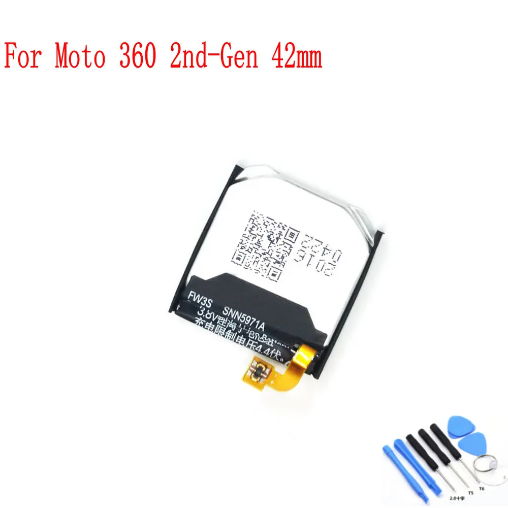 100% NEW Original SNN5961A FW3S 3.7V 300mAh Battery For Moto 360 2nd-Gen 42mm 2015 Smart Watch FW3S
100% NEW Original SNN5961A FW3S 3.7V 300mAh Battery For Moto 360 2nd-Gen 42mm 2015 Smart Watch FW3S