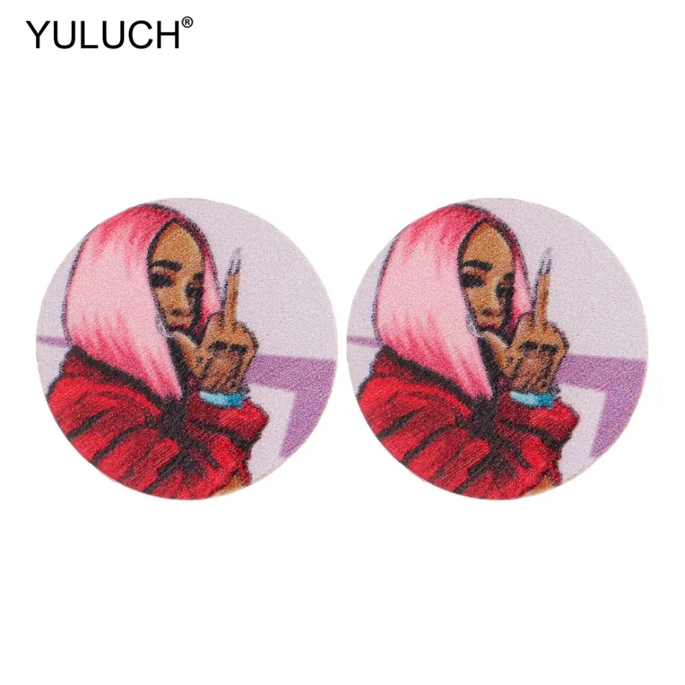 YULUCH 2019 Ethnic Artistic Pattern Round Wooden Chip African Stud Earrings For Women Party Gifts Wedding Jewelry Accessories
YULUCH 2019 Ethnic Artistic Pattern Round Wooden Chip African Stud Earrings For Women Party Gifts Wedding Jewelry Accessories