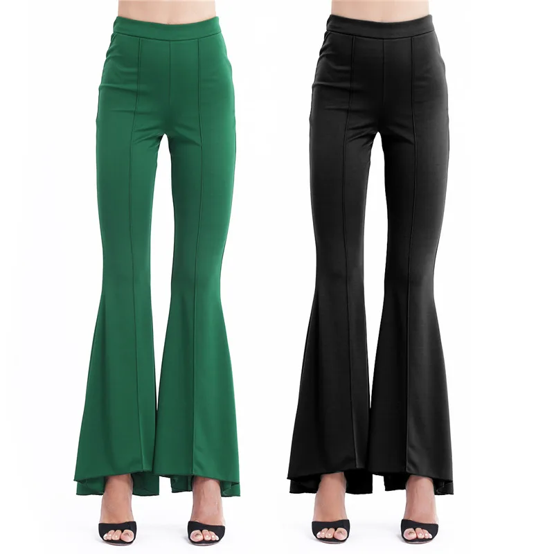 YiZYiF Women High Street Bell Bottoms Pants Black 2018 Long Flared Vintage Trousers Fashion Office Lady Wide Leg Pants
YiZYiF Women High Street Bell Bottoms Pants Black 2018 Long Flared Vintage Trousers Fashion Office Lady Wide Leg Pants