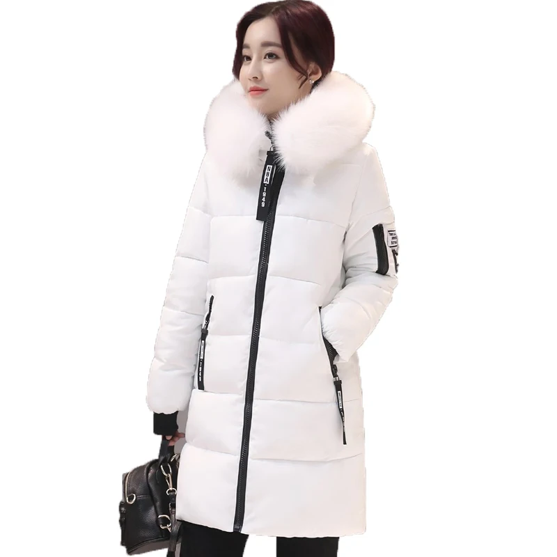2017 New Large Fur Collar Winter Coats Women Letter Slim Thick Warm Cotton Parkas Medium-long Hood Casaco Feminino Inverno
2017 New Large Fur Collar Winter Coats Women Letter Slim Thick Warm Cotton Parkas Medium-long Hood Casaco Feminino Inverno