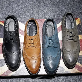 Fashion Mens Oxfords Vintage Dress Shoes Bussiness Wedding Party Shoe Black Man Size 45 46 47 48 men0007
Fashion Mens Oxfords Vintage Dress Shoes Bussiness Wedding Party Shoe Black Man Size 45 46 47 48 men0007