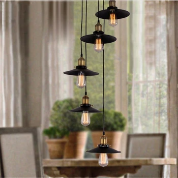 North LOFT chandelier American Style Vintage Nostalgic Bar Hanging LED Pendant Lamps Lights Black Pendant Lamps Shades fixtures
North LOFT chandelier American Style Vintage Nostalgic Bar Hanging LED Pendant Lamps Lights Black Pendant Lamps Shades fixtures