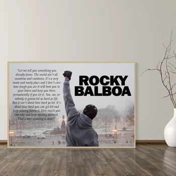 Rocky Balboa Boxing Bodybuilding Print Posters Motivational Black and White Wall Art Canvas Painting Bedroom Decoration Picture
Rocky Balboa Boxing Bodybuilding Print Posters Motivational Black and White Wall Art Canvas Painting Bedroom Decoration Picture