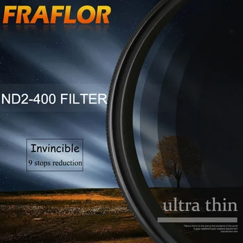 SLR Camera 49/52/55/58/62/67/72/77/82mm Adjustable ND Dimming Mirror ND2-400 Gray Mirror 77 82mm Medium Gray Density Filter
SLR Camera 49/52/55/58/62/67/72/77/82mm Adjustable ND Dimming Mirror ND2-400 Gray Mirror 77 82mm Medium Gray Density Filter