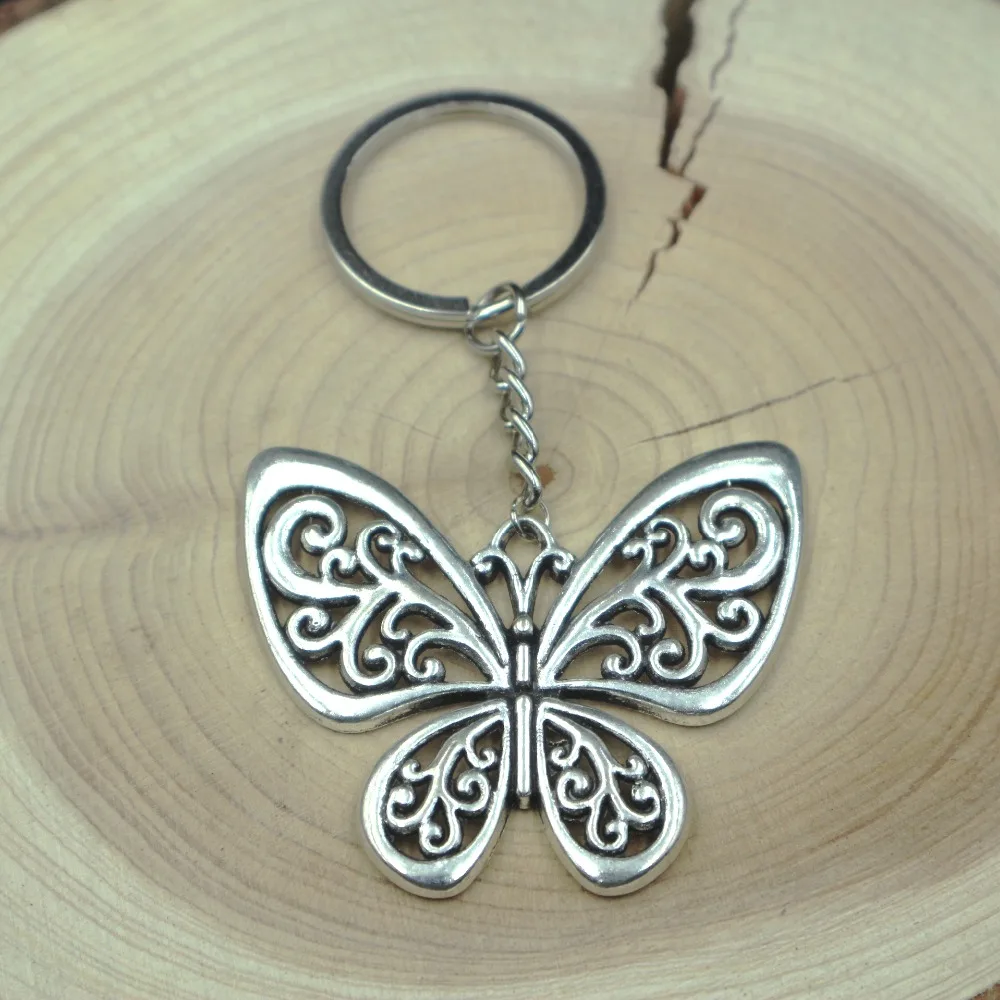 55*47mm Keychain Beautiful Butterfly Key Chain Gift for Women Girl Llaveros Mujer Car Bag Accessories Key Ring
55*47mm Keychain Beautiful Butterfly Key Chain Gift for Women Girl Llaveros Mujer Car Bag Accessories Key Ring