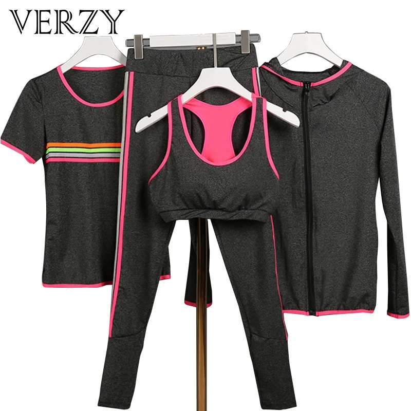 Verzy 2017 Yoga suit Women Fitness Sportswear Running Exercise Tracksuits for women Yoga Sets 3 colors Breathable Sports suit
Verzy 2017 Yoga suit Women Fitness Sportswear Running Exercise Tracksuits for women Yoga Sets 3 colors Breathable Sports suit