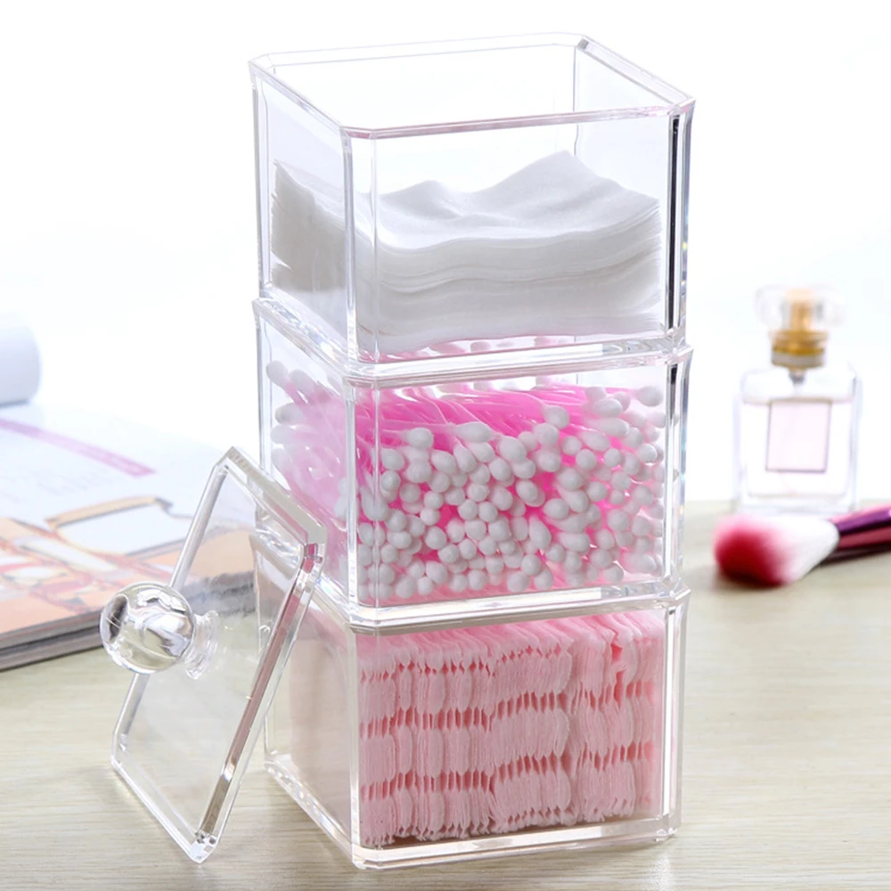 1pc 2019 New Cotton Swab Storage Cotton Pads Clear Holder Case Jewelry Box Transparent Makeup Storage Beauty Cosmetic Organizer
1pc 2019 New Cotton Swab Storage Cotton Pads Clear Holder Case Jewelry Box Transparent Makeup Storage Beauty Cosmetic Organizer