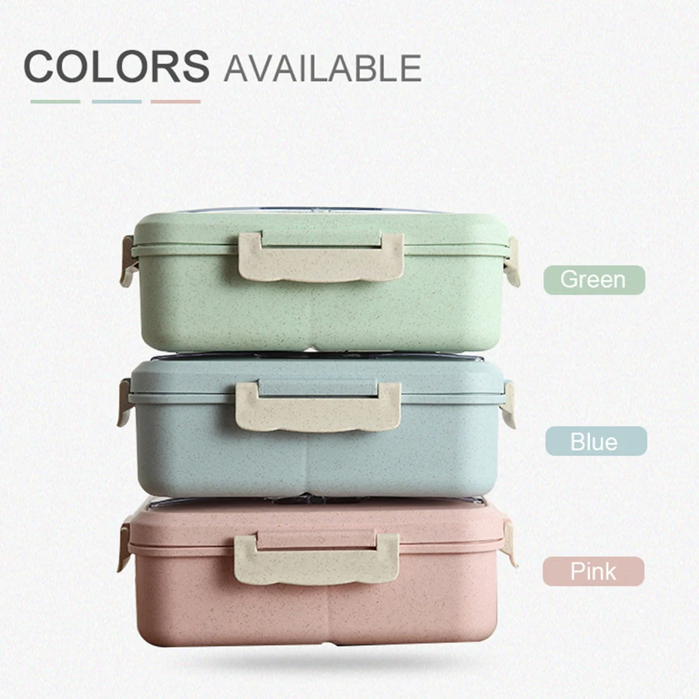 Portable Wheat Straw Lunch Box Children Kids Back To School Season Separate Bento Boxes With Tableware For Outdoor Camping
Portable Wheat Straw Lunch Box Children Kids Back To School Season Separate Bento Boxes With Tableware For Outdoor Camping