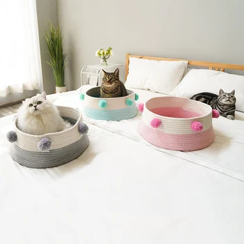Breathable Pet Cat Bed House with Plush Ball Solid Soft Kittens Deep Sleeping Cushions for Small Cats Washable Cat Basket Beds
Breathable Pet Cat Bed House with Plush Ball Solid Soft Kittens Deep Sleeping Cushions for Small Cats Washable Cat Basket Beds