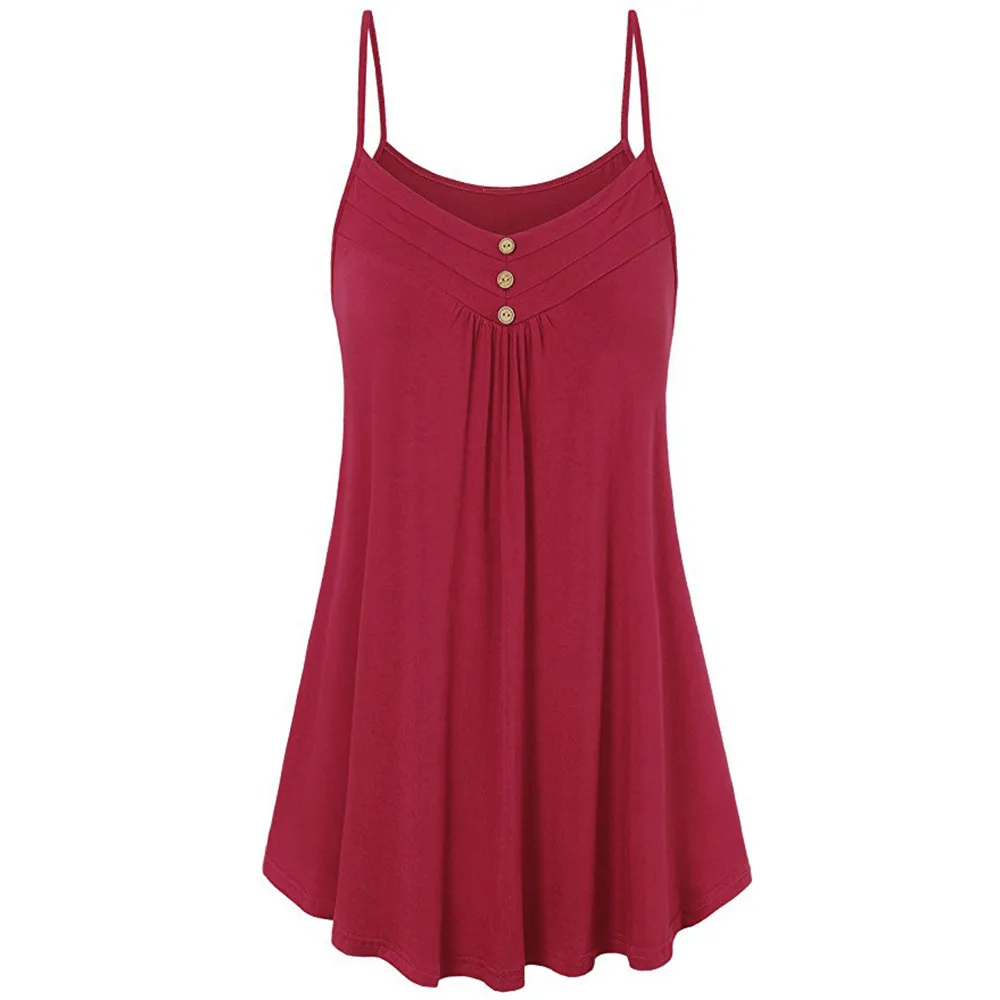 Plus Size 5XL Summer Tank Top Womens Tunic Button V Neck Tops Sleeveless Loose Casual Camis Ladies Women 2019 haut femme #G
Plus Size 5XL Summer Tank Top Womens Tunic Button V Neck Tops Sleeveless Loose Casual Camis Ladies Women 2019 haut femme #G