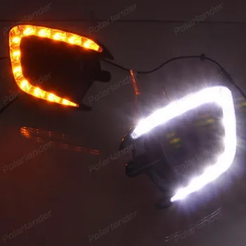 2X drl LED Daytime Running Light lamp with yellow turn signal DRL fog lamps for M/itsubishi L/ancer-ex 2013 - 2015
2X drl LED Daytime Running Light lamp with yellow turn signal DRL fog lamps for M/itsubishi L/ancer-ex 2013 - 2015