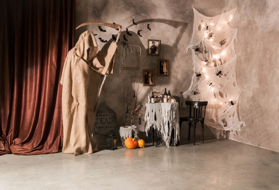 Laeacco Halloween Country House Curtain Spider Baby Photography Backgrounds Customized Photographic Backdrops For Photo Studio
Laeacco Halloween Country House Curtain Spider Baby Photography Backgrounds Customized Photographic Backdrops For Photo Studio
