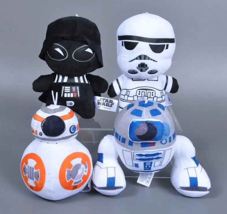 Star Wars 4pcs Darth Vader & STORM TROOPER & Robot BB-8 & R2-D2 Movie Plush Dolls Toys for Children
Star Wars 4pcs Darth Vader & STORM TROOPER & Robot BB-8 & R2-D2 Movie Plush Dolls Toys for Children