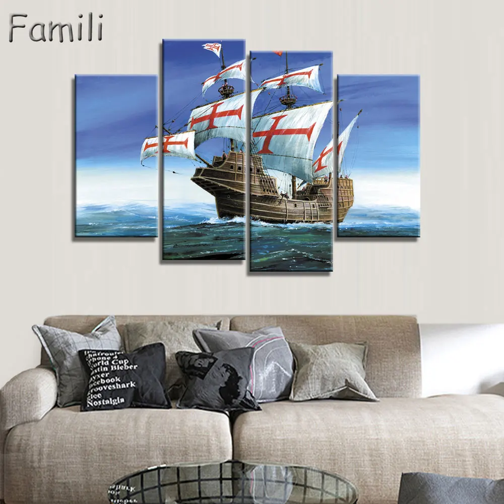 4Pieces Unframed Sailing Boat Canvas Painting Art Posters and Prints Landscape Wall Art Home Decor for Living Room Home Decor
4Pieces Unframed Sailing Boat Canvas Painting Art Posters and Prints Landscape Wall Art Home Decor for Living Room Home Decor