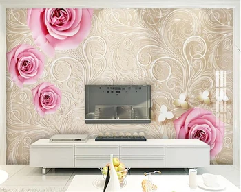beibehang 3d wallpaper custom embossed flowers soft pack background wall European TV background papel de parede wallpaper behang
beibehang 3d wallpaper custom embossed flowers soft pack background wall European TV background papel de parede wallpaper behang