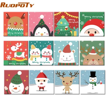 RUOPOTY Frame Cute Christmas Animals DIY Painting By Numbers Modern Wall Art Canvas Painting Unique Gift For Children 20x20cm
RUOPOTY Frame Cute Christmas Animals DIY Painting By Numbers Modern Wall Art Canvas Painting Unique Gift For Children 20x20cm