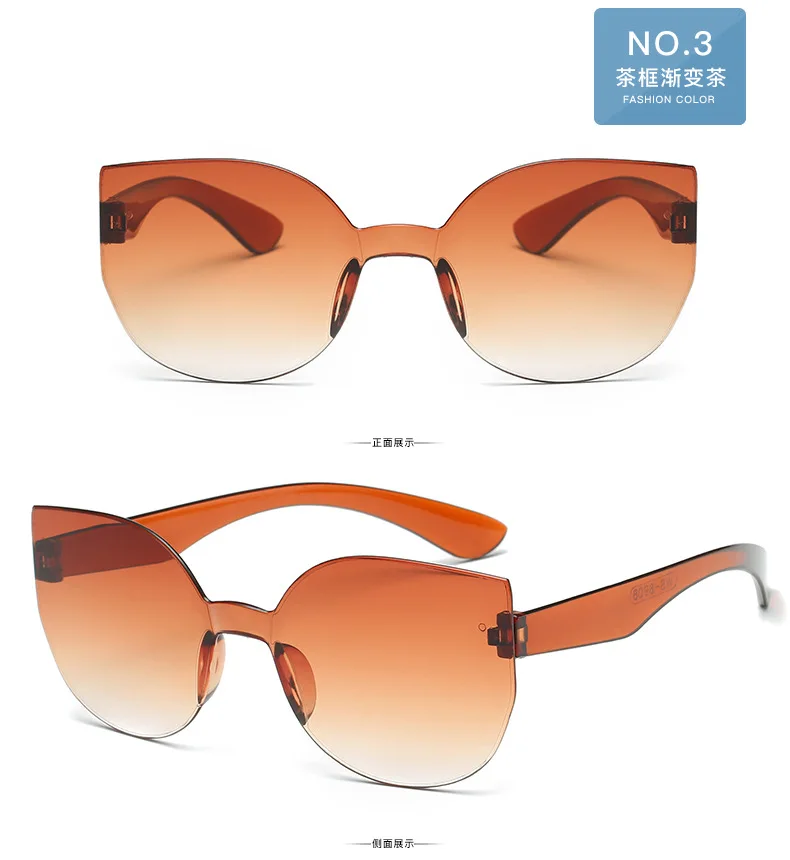 UCOOL 2018 Fashion Square Rimless Sunglasses Women Vintage Brand Designer Coating Sun Glasses UV400 (1)
