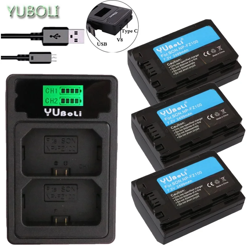 bateria 2499mah NP-FZ100 NP FZ100 NP FZ100 NPFZ100 camera battery for Sony Alpha 9 A9 9R A9R 9S A9S A7RIII A7R3 7RM3 A7m3 BC-QZ1
bateria 2499mah NP-FZ100 NP FZ100 NP FZ100 NPFZ100 camera battery for Sony Alpha 9 A9 9R A9R 9S A9S A7RIII A7R3 7RM3 A7m3 BC-QZ1