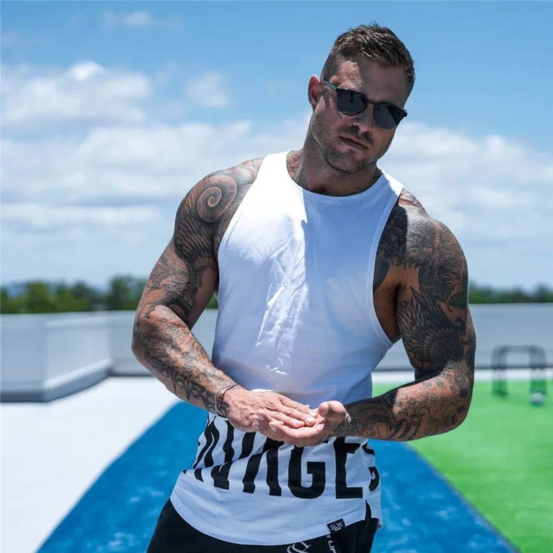 2019 Men Bodybuilding Tank Top Gyms Workout Fitness Tight Cotton Sleeveless Shirt Clothing Stringer Singlet Male Casual Vest
2019 Men Bodybuilding Tank Top Gyms Workout Fitness Tight Cotton Sleeveless Shirt Clothing Stringer Singlet Male Casual Vest