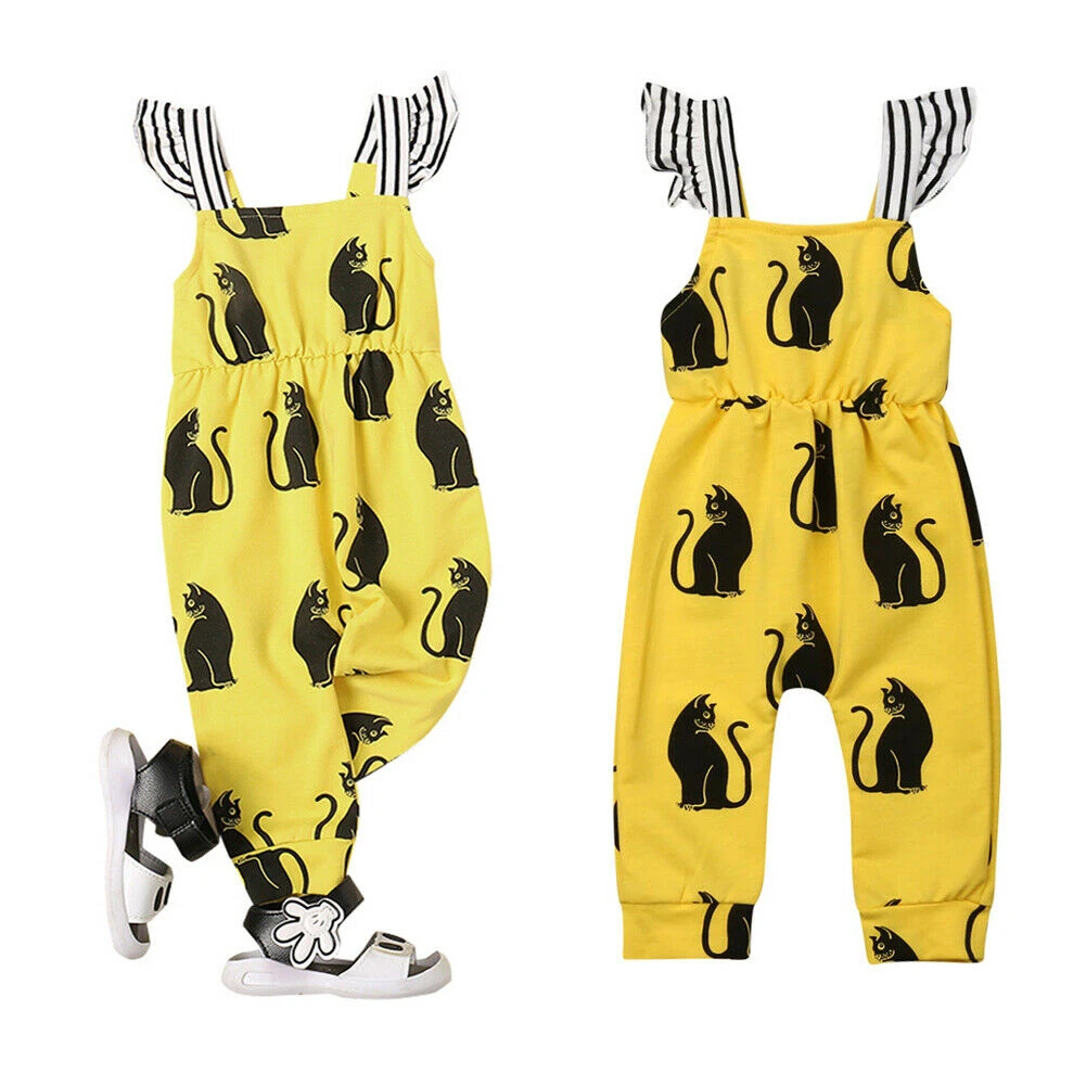 Newborn Baby Kids Girl Black Cat Print Jumpsuits New Summer Sleeveless Romper Clothes Sets 3M-3Y
Newborn Baby Kids Girl Black Cat Print Jumpsuits New Summer Sleeveless Romper Clothes Sets 3M-3Y