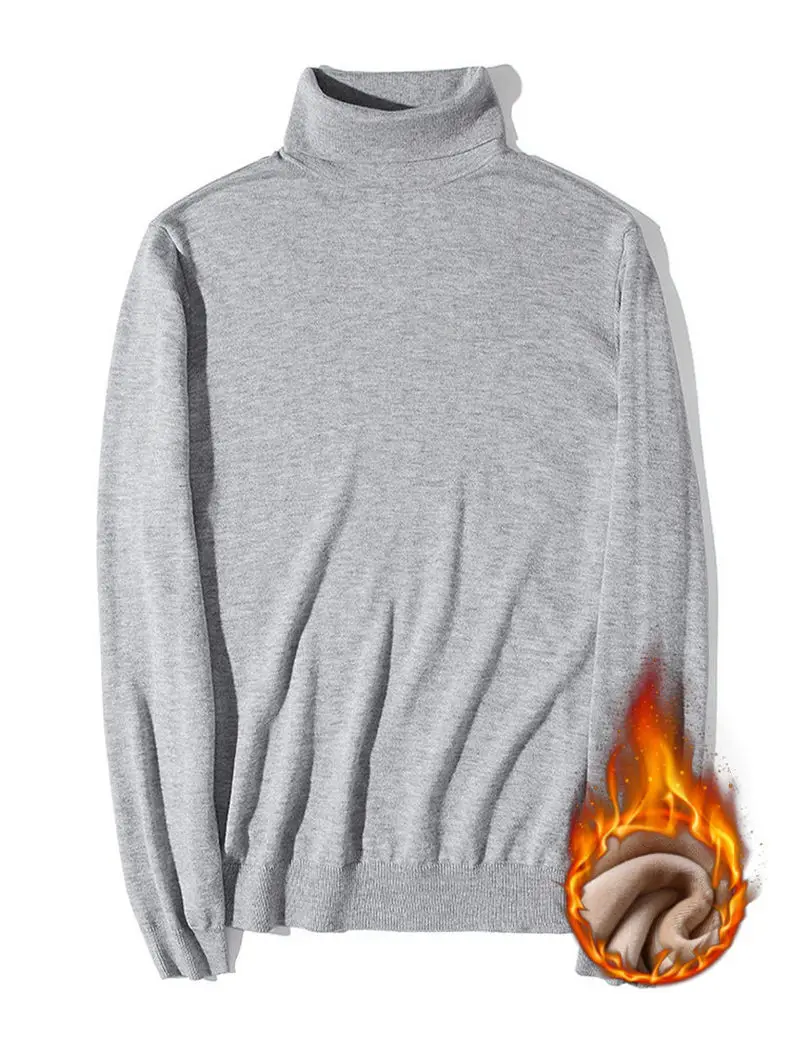 Brand MuLS Turtleneck Sweater Men Pullovers Spring Winter Thick High-Neck Male Sweater Jumpers Cotton Fleece Man knitwear Autumn 18