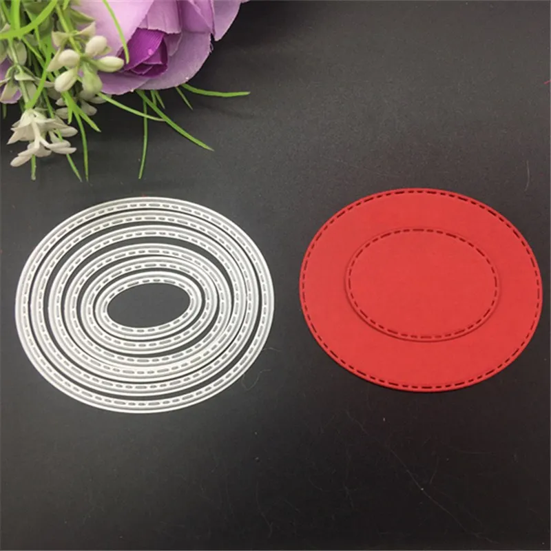 6pcs Oval Metal Cutting Dies Stencil DIY Scrapbooking Embossing Paper Card Album Decorative Craft
6pcs Oval Metal Cutting Dies Stencil DIY Scrapbooking Embossing Paper Card Album Decorative Craft
