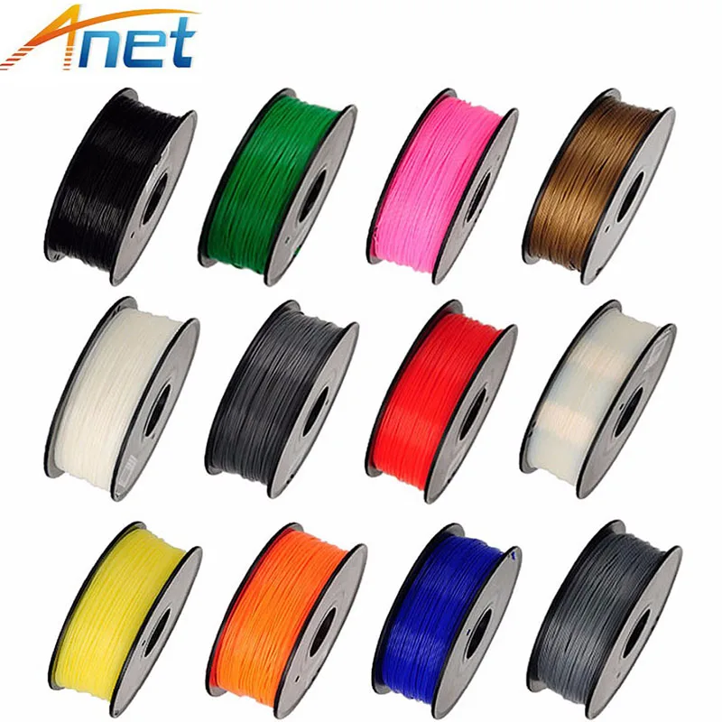 

Anet 2roll 1KG PLA 1.75mm 3D Print Filament Plastic Rod Rubber Ribbon Consumables Material Refills for 3D Printer Filaments