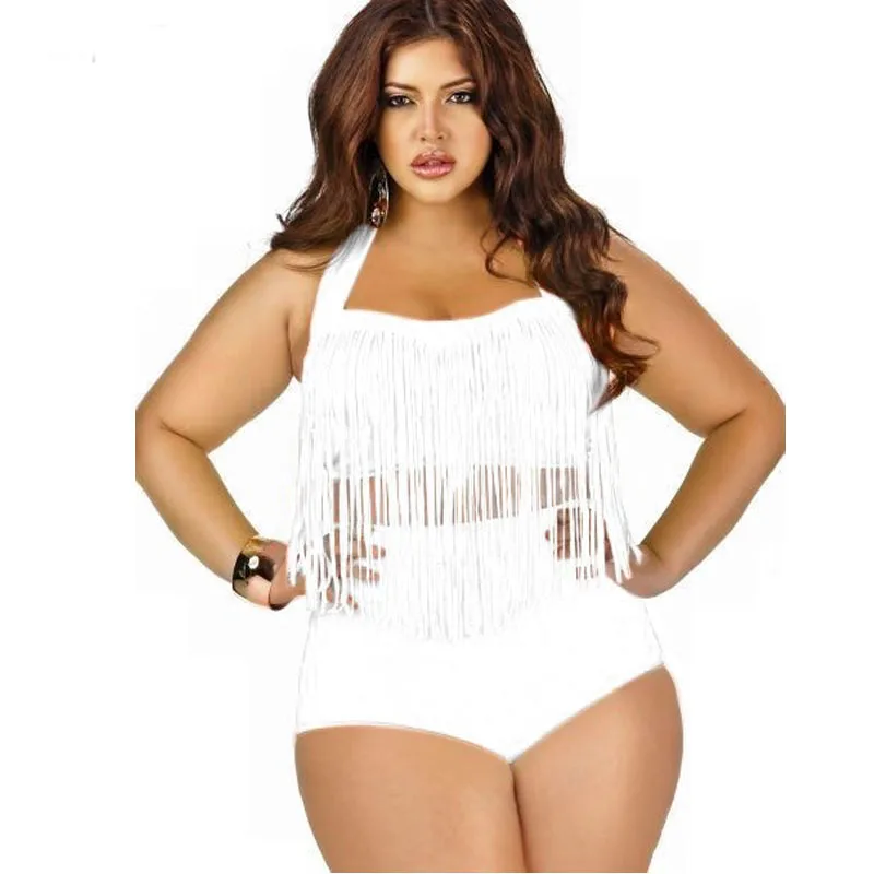fatkini swimwear plus size bikini Fringe Tassel Bikinis Set Sexy Push Up swimwear high waisted bathing suit women Swimsuit 5XL
fatkini swimwear plus size bikini Fringe Tassel Bikinis Set Sexy Push Up swimwear high waisted bathing suit women Swimsuit 5XL