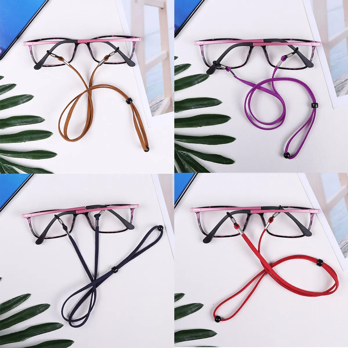 6Pcs Faux Leather Glasses Holder Strap Non-slip Eyeglass Grip Ear Hook Eyeglass Lanyard String Cord Eyewear Sunglasses Retainer
6Pcs Faux Leather Glasses Holder Strap Non-slip Eyeglass Grip Ear Hook Eyeglass Lanyard String Cord Eyewear Sunglasses Retainer