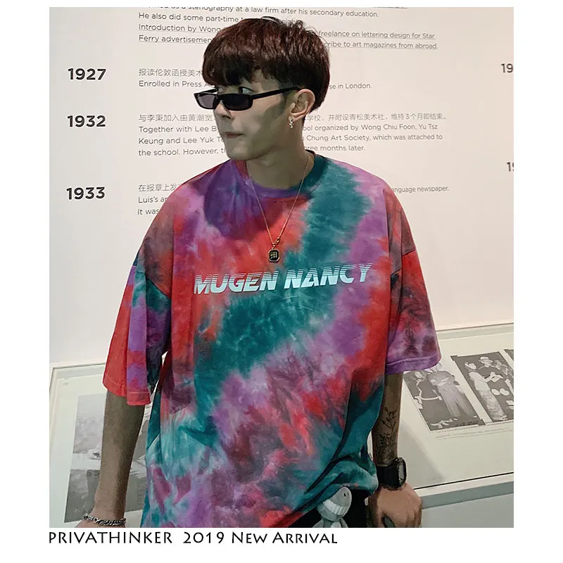 Privathinker Men Woman Casual Tshirts Streetwear 2019 Mens Tie Dyeing Reflective T-Shirt Male Korean Fashions T Shirt Summer
Privathinker Men Woman Casual Tshirts Streetwear 2019 Mens Tie Dyeing Reflective T-Shirt Male Korean Fashions T Shirt Summer