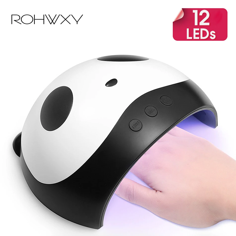 ROHWXY 36W Nail Dryer Panda UV LED Lamp Dual Hands LCD Display Nail Lamp For Curing UV Gel Nail Polish With Sensor Timer
ROHWXY 36W Nail Dryer Panda UV LED Lamp Dual Hands LCD Display Nail Lamp For Curing UV Gel Nail Polish With Sensor Timer