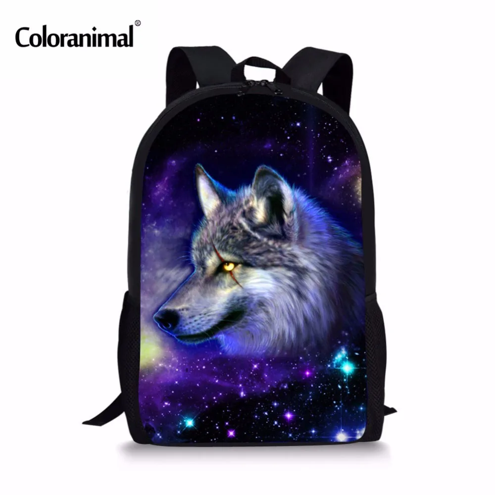 Coloranimal 3D Cosmic Space Student Schoolbag Child Starry Night Animal Tiger Lion Wolf Print Large Capacity Shoulder Backpack
Coloranimal 3D Cosmic Space Student Schoolbag Child Starry Night Animal Tiger Lion Wolf Print Large Capacity Shoulder Backpack