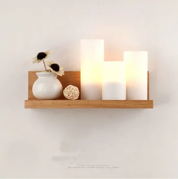Northern Europe simple wood creative American style wood wall lamp for living room docortaion
Northern Europe simple wood creative American style wood wall lamp for living room docortaion
