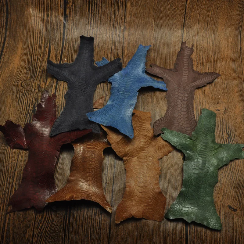 1pcs natural Colorful Turkey Claw skin leather piece For DIY Leather Craft watch belt hanging craft accessories 0.5mm thickness
1pcs natural Colorful Turkey Claw skin leather piece For DIY Leather Craft watch belt hanging craft accessories 0.5mm thickness