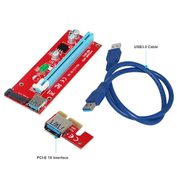 100pcs VER007S PCI-E 1X to16X Riser Card Extender PCI Express Adapter USB Cable 15Pin SATA Power Supply for Bitcoin Mining Miner
100pcs VER007S PCI-E 1X to16X Riser Card Extender PCI Express Adapter USB Cable 15Pin SATA Power Supply for Bitcoin Mining Miner