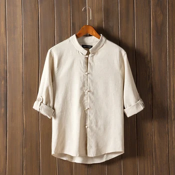 LEFT ROM 2019 New Chinese Style Men Shirt Long Sleeve Solid Casual Streetwear Men Shirt Man Cotton Linen Shirt Men Clothes 5XL
LEFT ROM 2019 New Chinese Style Men Shirt Long Sleeve Solid Casual Streetwear Men Shirt Man Cotton Linen Shirt Men Clothes 5XL