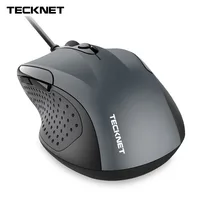 TeckNet Mouse Pro S2 High Performance USB Wired Mouse 6 Buttons 2000DPI Gamer Computer Mouse Ergonomic Mice with Cable Desktop image