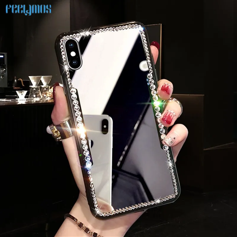 Luxury Soft Back Mirror Cases for iPhone 7 plus 8 Plus 6 6s X XS Max XR Case Shockproof TPU DIY Bling Back Cover Capa
Luxury Soft Back Mirror Cases for iPhone 7 plus 8 Plus 6 6s X XS Max XR Case Shockproof TPU DIY Bling Back Cover Capa