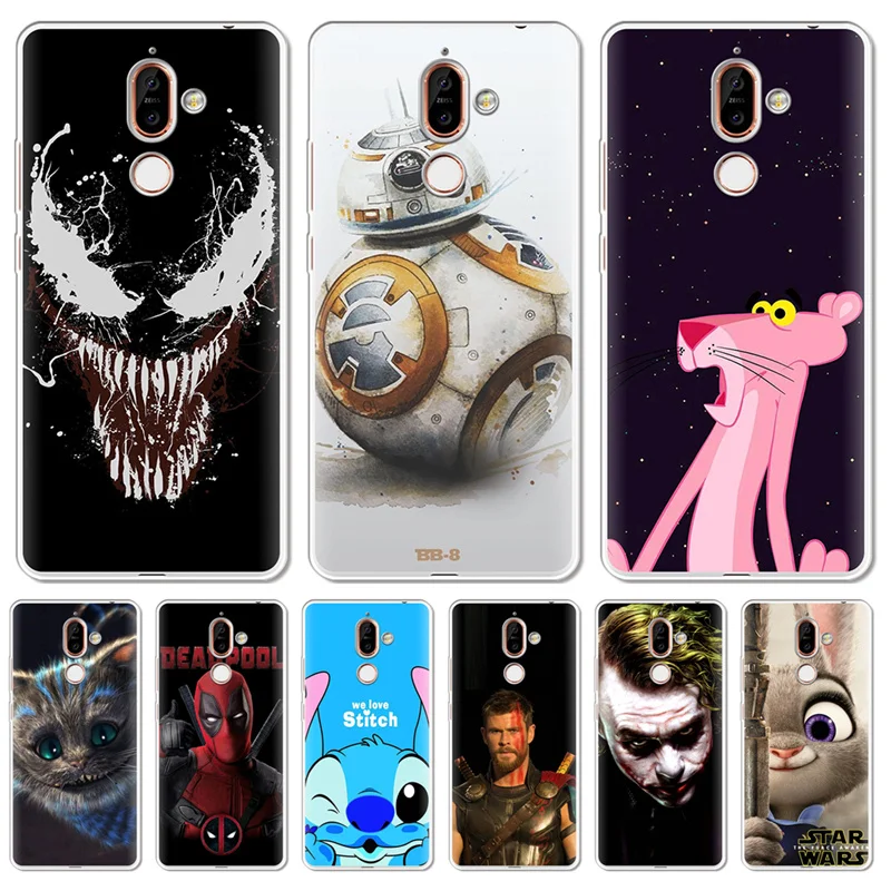 Venom BB-8 Grout Mickey Mouse Stitch joker For Nokia 3 5 8 6 7 Plus 9 X6 3.1 5.1 6.1 2018 Back Coque Capa Shell Cute Case cover
Venom BB-8 Grout Mickey Mouse Stitch joker For Nokia 3 5 8 6 7 Plus 9 X6 3.1 5.1 6.1 2018 Back Coque Capa Shell Cute Case cover