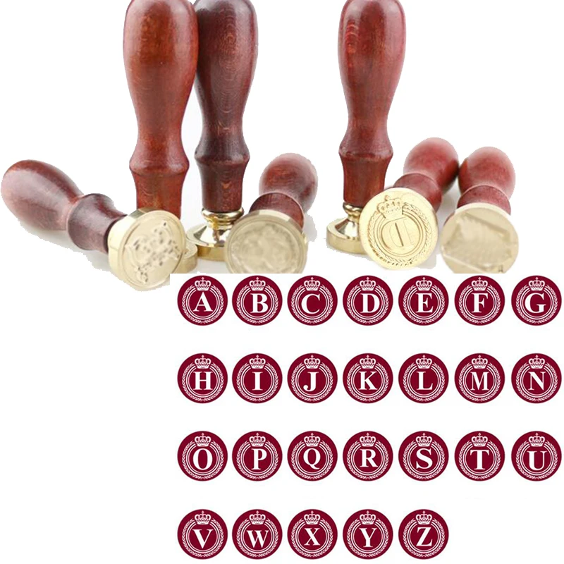 1pc Crown Letters Series Retro Wood Handle Sealing Wax Stamp Decorative Greeting Birthday Wedding Invitation Sealing Stamps
1pc Crown Letters Series Retro Wood Handle Sealing Wax Stamp Decorative Greeting Birthday Wedding Invitation Sealing Stamps