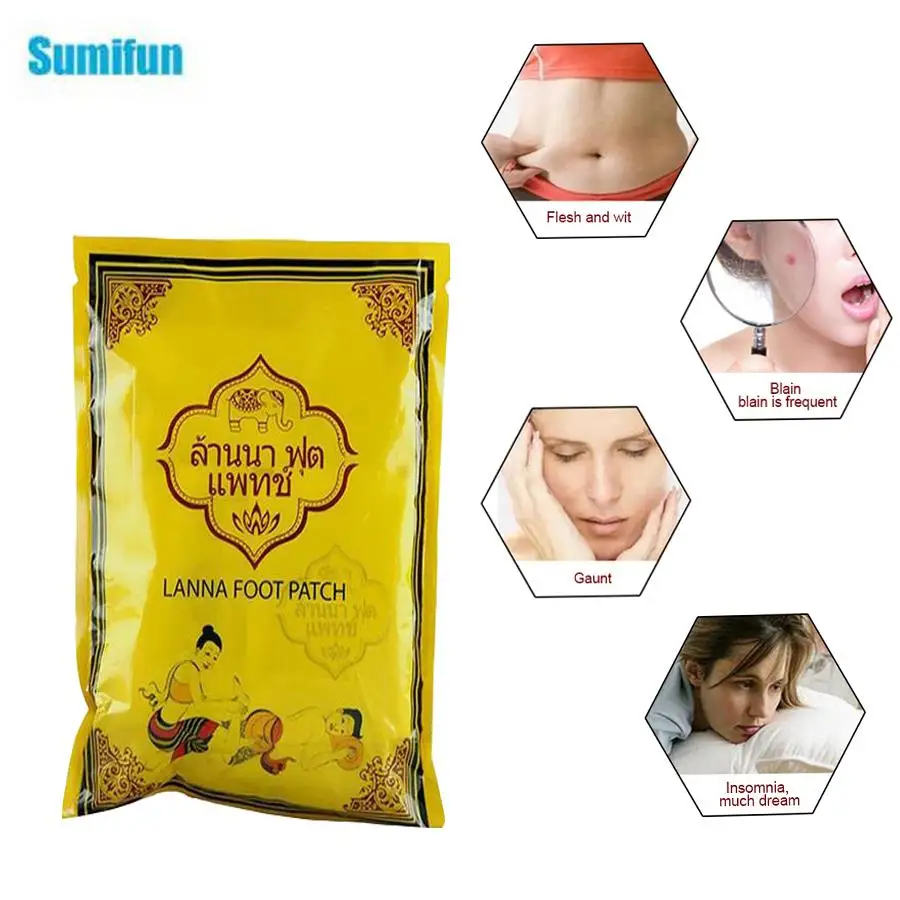 10Pcs/Bag 100% Qriginal Thailand Lanna Detox Foot Pad Plaster Bamboo Body Neck plaster Help Sleep Slim Patch C122
10Pcs/Bag 100% Qriginal Thailand Lanna Detox Foot Pad Plaster Bamboo Body Neck plaster Help Sleep Slim Patch C122